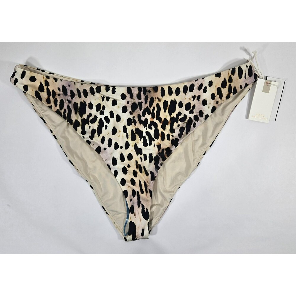 Good American‎ Women's Size 6 Rose Cheetah Bikini Bottom NWT